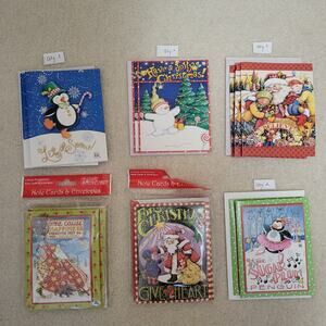 New Mary Engelbreit 18pc Blank 3D Note Christmas Cards